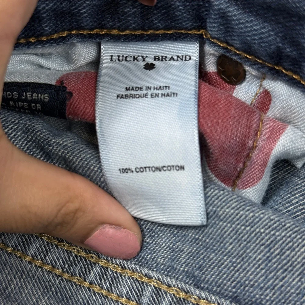 Lucky Brand 361 Vintage Straight Jeans Mens 36x32 Blue Premium Italian Denim